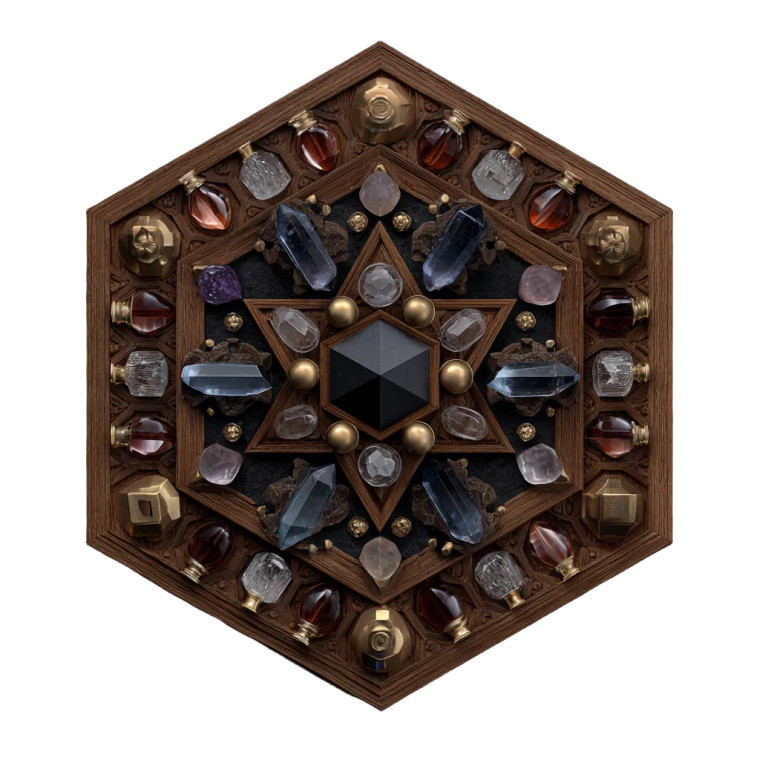 Hexagonal Alchemist Vinyl Car Decal Sticker – Waterproof & UV-Resistant 3.4133333333333336"