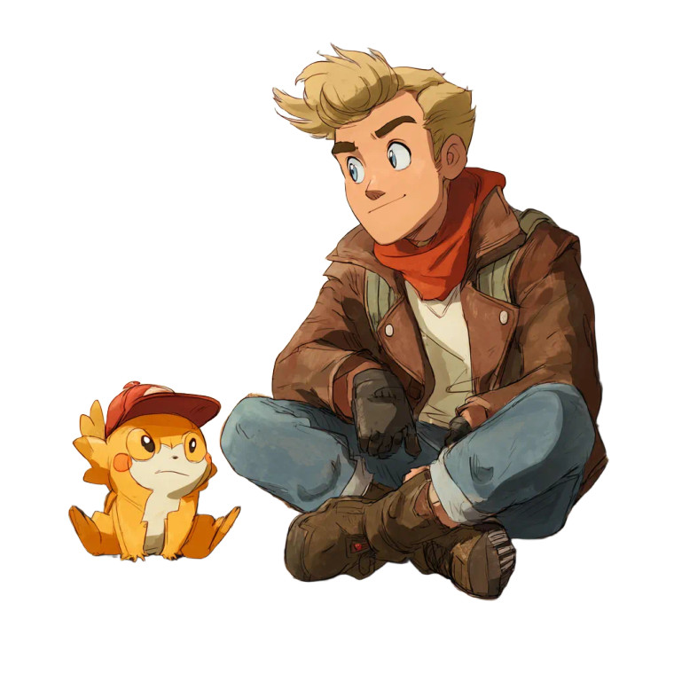 Pokemon Johnny Bravo Vinyl Car Decal Sticker – Waterproof & UV-Resistant 3.4133333333333336"