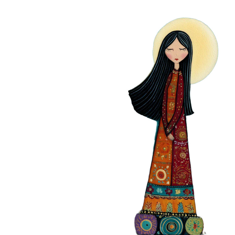 Mystical Tree Nymph Vinyl Car Decal Sticker – Waterproof & UV-Resistant 3.4133333333333336"