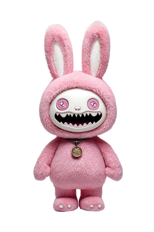 Whimsical Bunny Character Vinyl Car Decal Sticker – Waterproof & UV-Resistant 8.96"