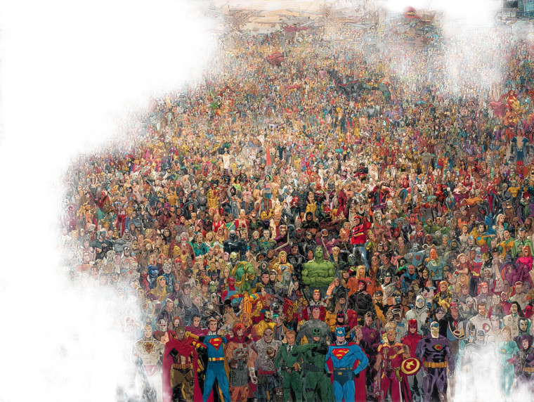 Superhero Group Photo Vinyl Car Decal Sticker – Waterproof & UV-Resistant 6.1866666666666665"