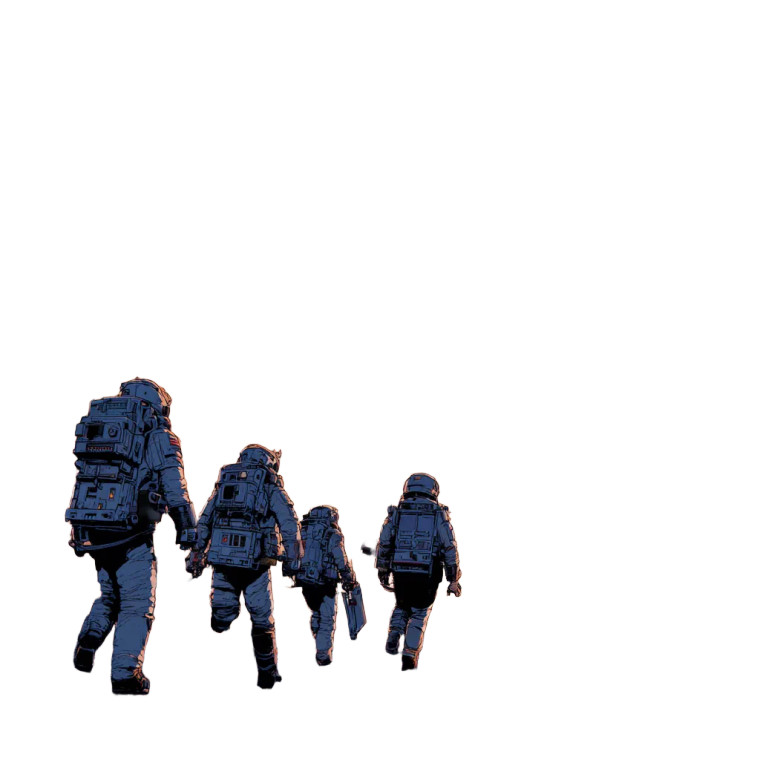 Asteroid Wranglers Vinyl Car Decal Sticker – Waterproof & UV-Resistant 3.4133333333333336"