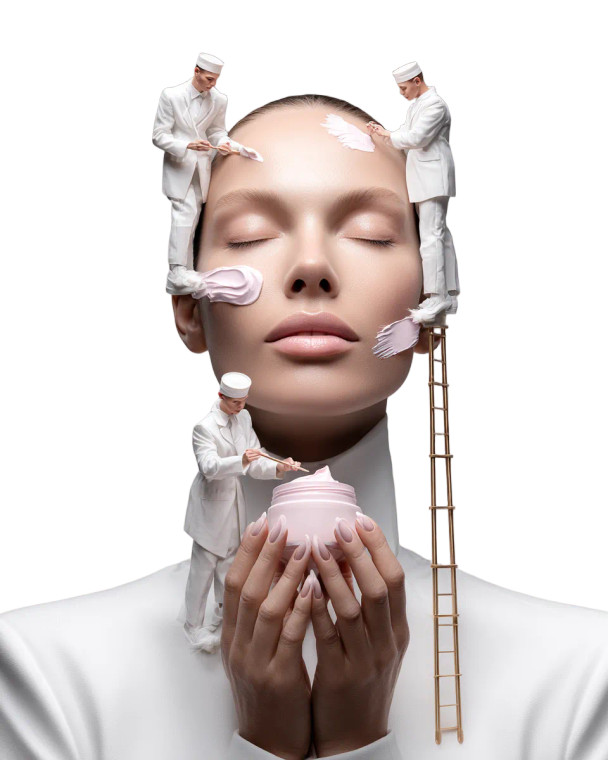 Surreal Skincare Portrait V8 Vinyl Car Decal Sticker – Waterproof & UV-Resistant 8.0"