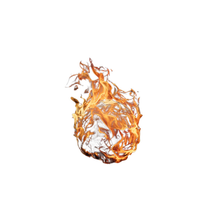 Fire Orb Vinyl Car Decal Sticker – Waterproof & UV-Resistant 3.4133333333333336"