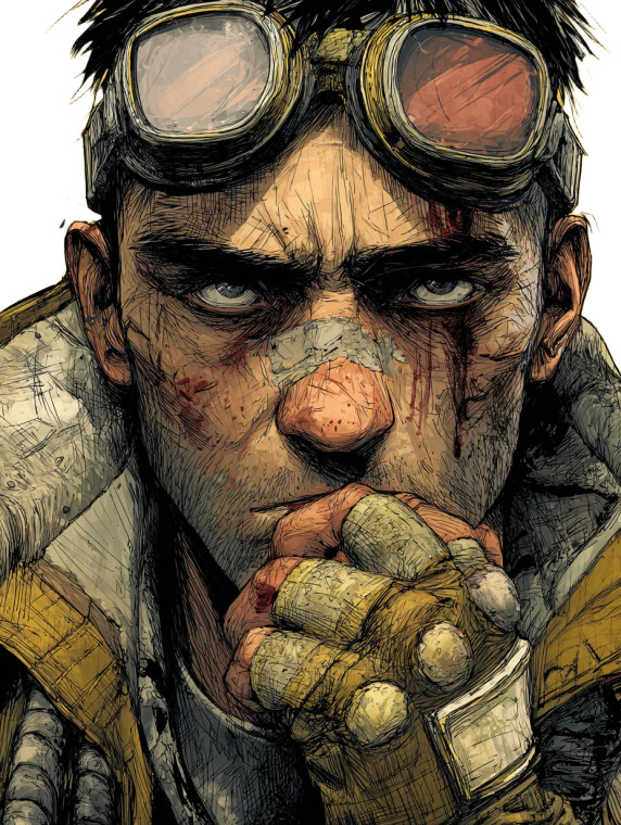 Mercenary Portrait Vinyl Car Decal Sticker – Waterproof & UV-Resistant 8.213333333333333" Mercenary Portrait Vinyl Car Decal Sticker – Waterproof & UV-Resistant 8.213333333333333"