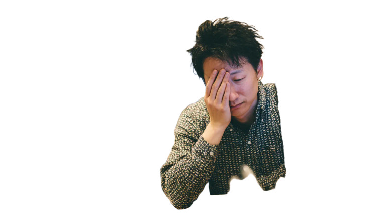 Stressed Illustrator Vinyl Car Decal Sticker – Waterproof & UV-Resistant 2.72"