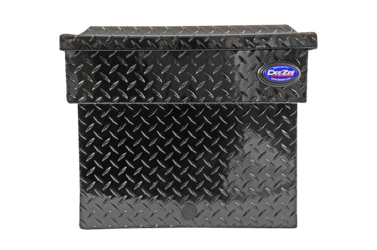 Upgrade Your Truck with Dee Zee Blue Label Single Lid Tool Box | Diamond Tread Design | Black Gloss Powder Coated Aluminum