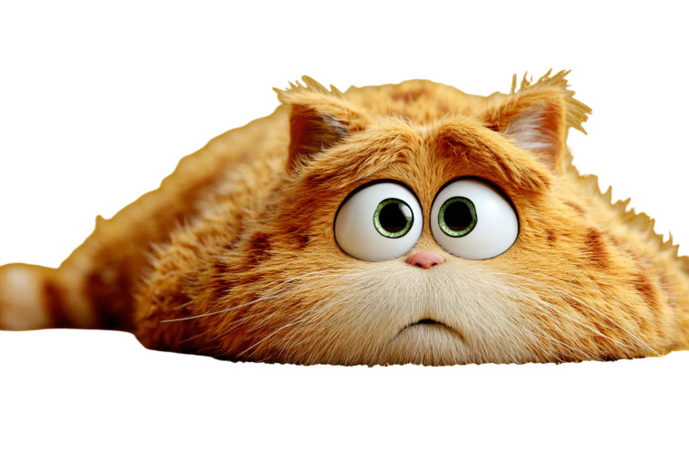 Ginger Cat Lounging Vinyl Car Decal Sticker – Waterproof & UV-Resistant 2.986666666666667"