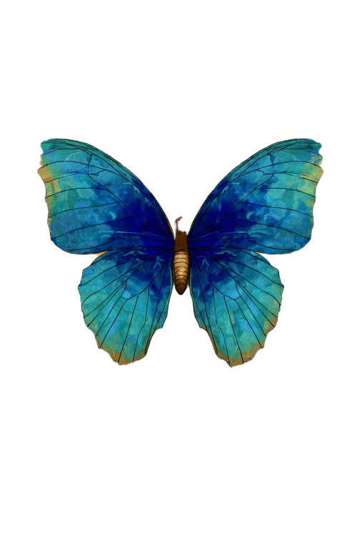 Art Nouveau Butterfly Vinyl Car Decal Sticker – Waterproof & UV-Resistant 8.96"