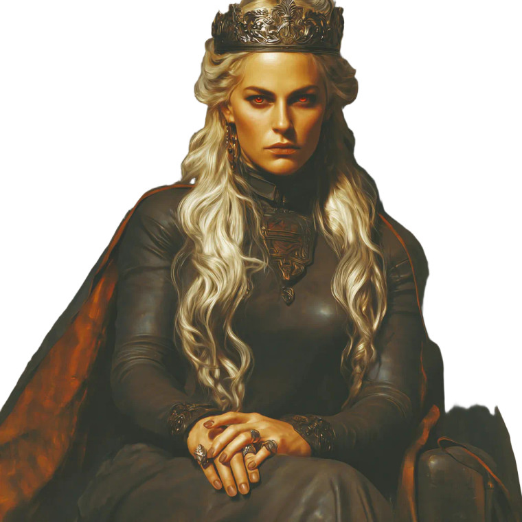 Norse Warrior Queen Vinyl Car Decal Sticker – Waterproof & UV-Resistant 6.826666666666667"