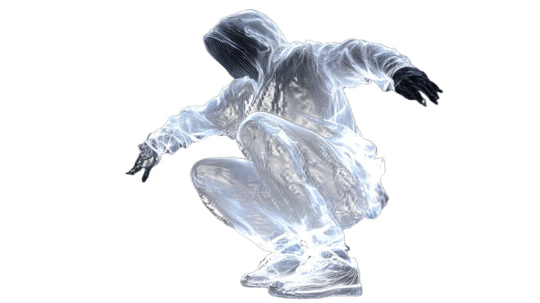 Glowing Dancer Silhouette Vinyl Car Decal Sticker – Waterproof & UV-Resistant 2.72"