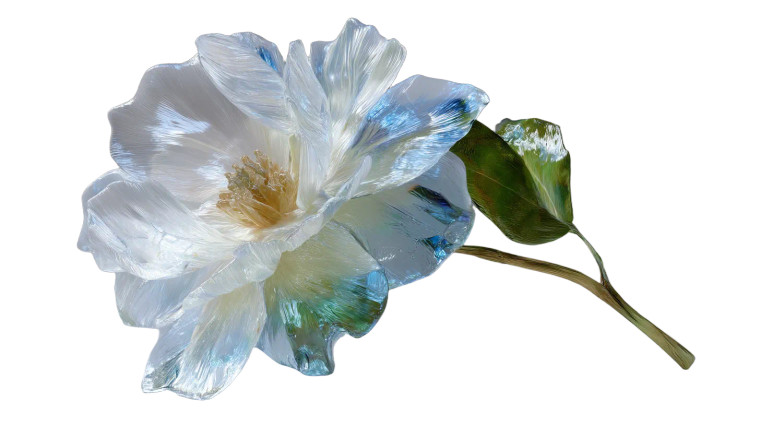 Crystal Flower Glow Vinyl Car Decal Sticker – Waterproof & UV-Resistant 5.4