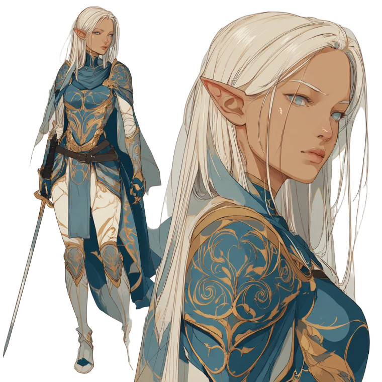 Graceful High Elf V2 Vinyl Car Decal Sticker – Waterproof & UV-Resistant 6.826666666666667"