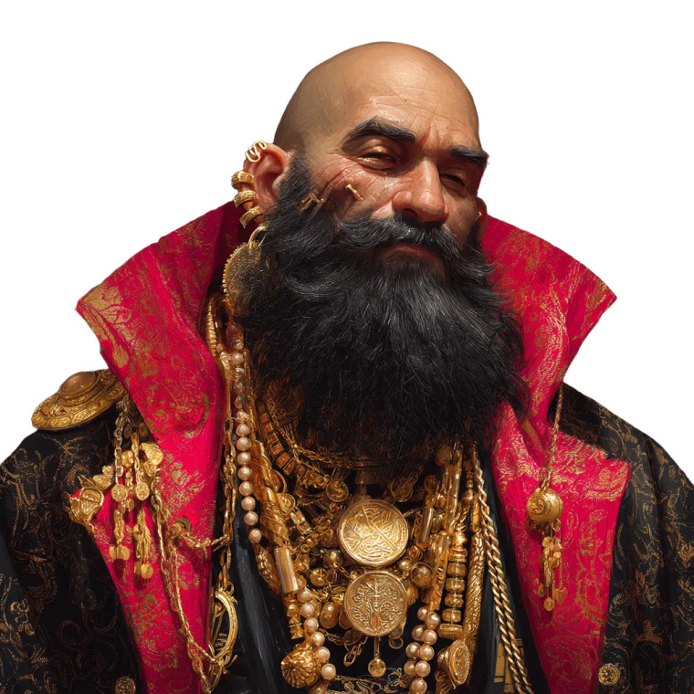 Dwarf Character Portrait Vinyl Car Decal Sticker – Waterproof & UV-Resistant 3.4133333333333336"