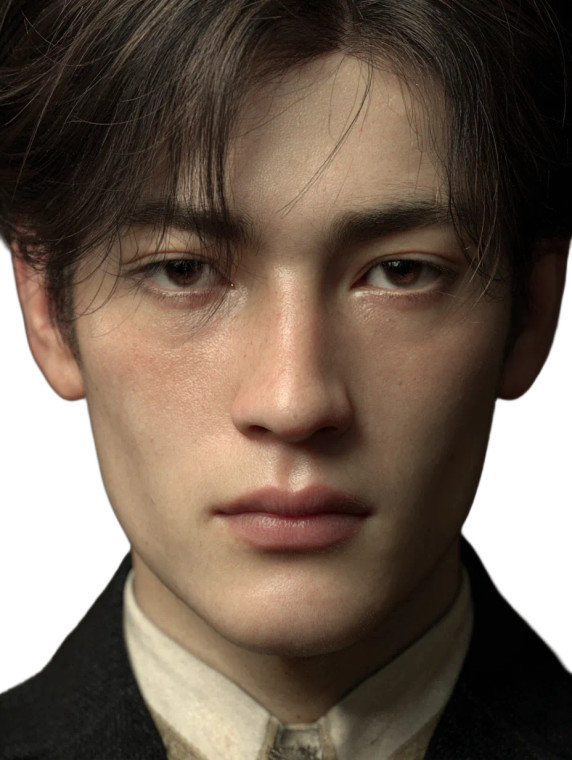 Young Japanese Gentleman Vinyl Car Decal Sticker – Waterproof & UV-Resistant 4.1066666666666665"