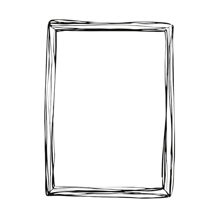 Minimalistic Frame Vinyl Car Decal Sticker – Waterproof & UV-Resistant 6.826666666666667"