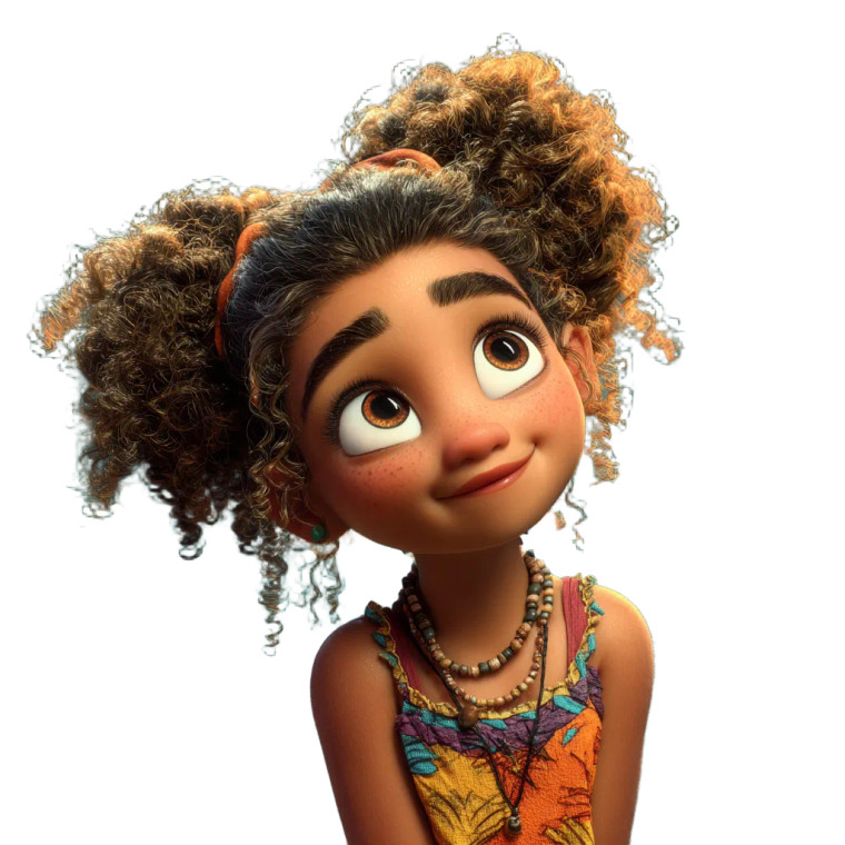 Cheerful Brazilian Girl Vinyl Car Decal Sticker – Waterproof & UV-Resistant 3.4133333333333336"