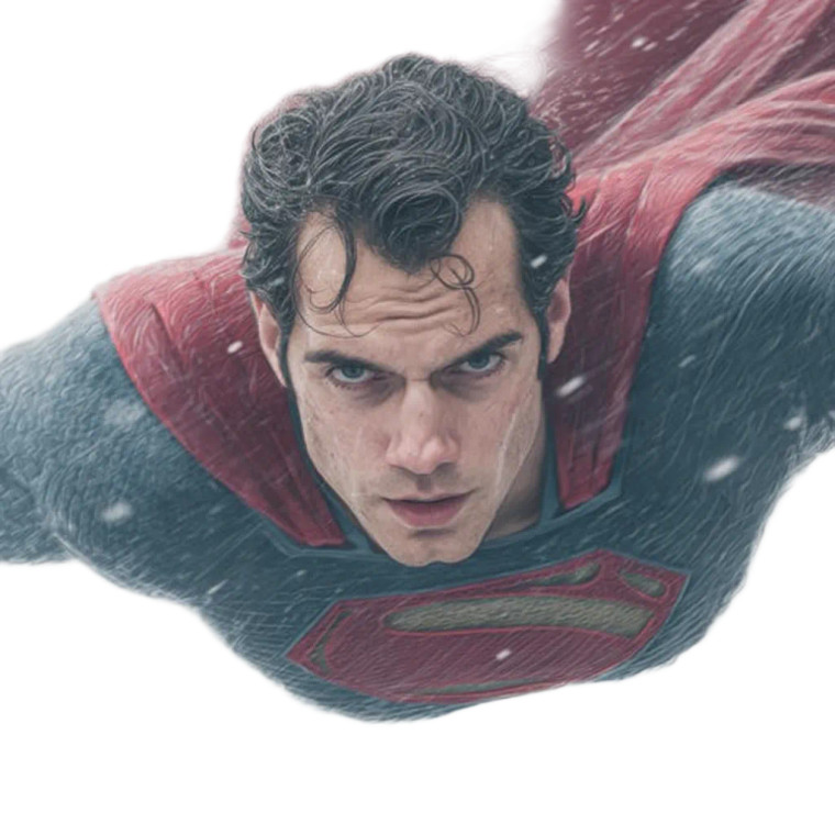 Superman Flying V31 Vinyl Car Decal Sticker – Waterproof & UV-Resistant 3.4133333333333336"