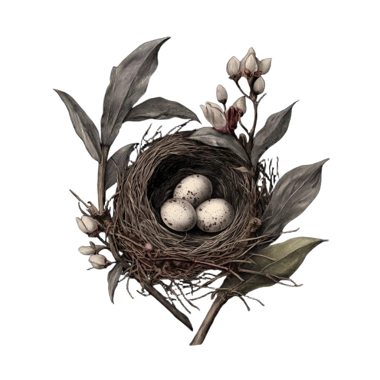 Nest With Eggs Vinyl Car Decal Sticker – Waterproof & UV-Resistant 6.826666666666667"