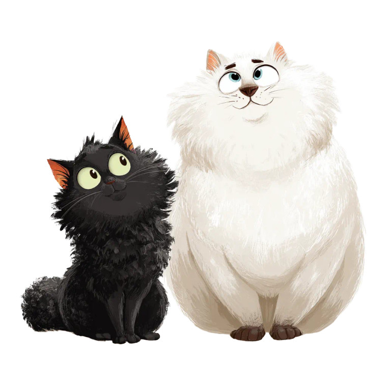Mischievous Kitten Duo Vinyl Car Decal Sticker – Waterproof & UV-Resistant 3.4133333333333336"