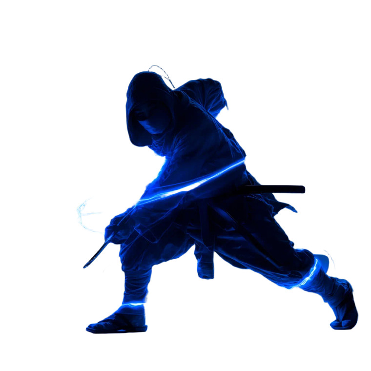 Dodging Ninja Silhouette Vinyl Car Decal Sticker – Waterproof & UV-Resistant 3.4133333333333336"