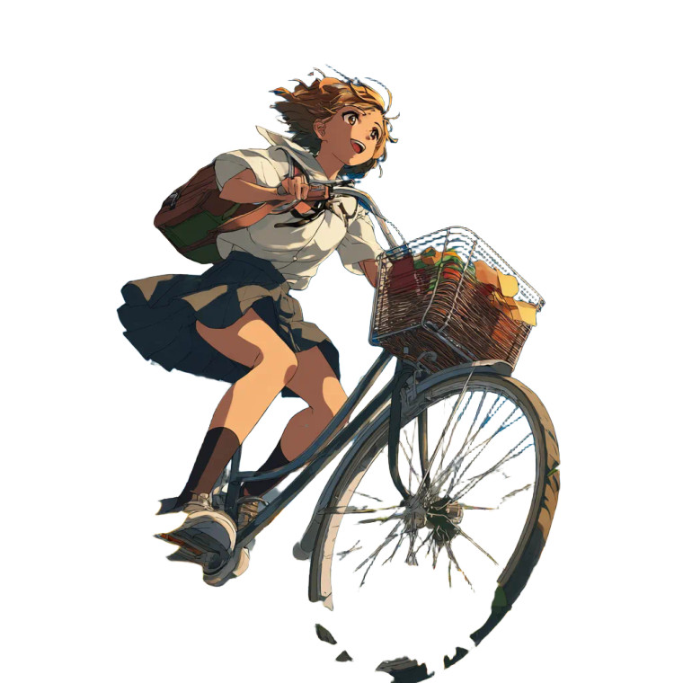 Skyward Cyclist Vinyl Car Decal Sticker – Waterproof & UV-Resistant 3.4133333333333336"