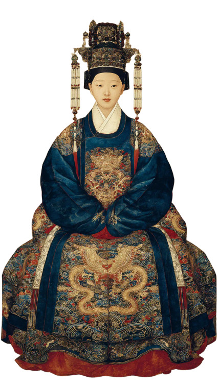 Joseon Dynasty Queen V2 Vinyl Car Decal Sticker – Waterproof & UV-Resistant 4.8533333333333335"