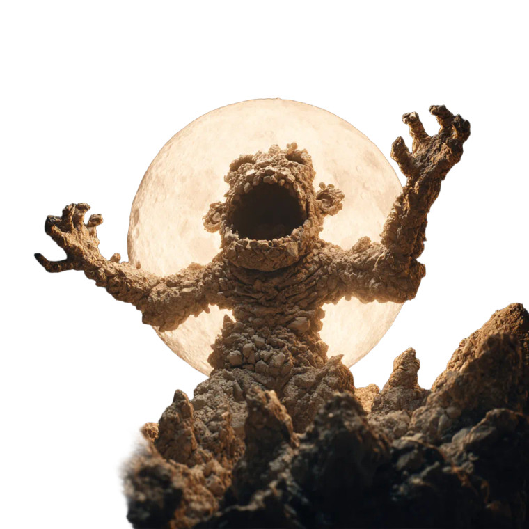 Cosmic Rock Monster Vinyl Car Decal Sticker – Waterproof & UV-Resistant 3.4133333333333336"