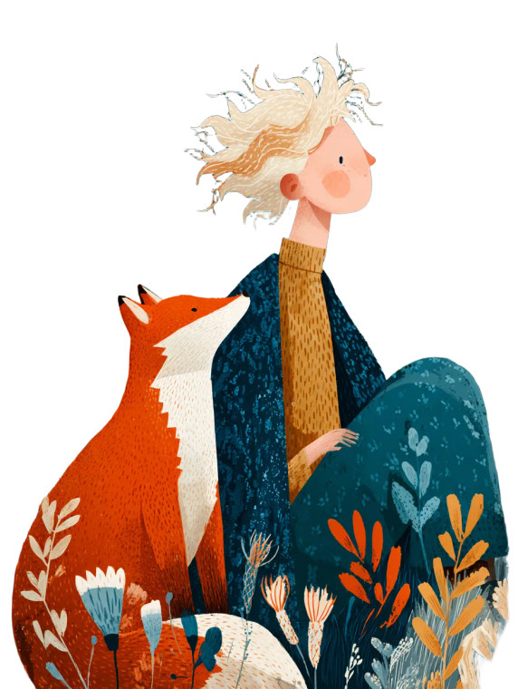 Little Prince & Fox Vinyl Car Decal Sticker – Waterproof & UV-Resistant 4.1066666666666665"