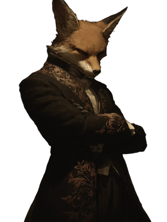 Fox Man Vinyl Car Decal Sticker – Waterproof & UV-Resistant 8.213333333333333"