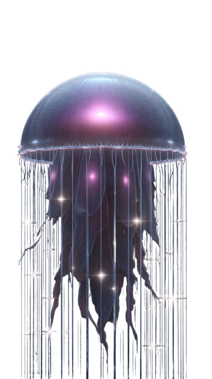 Cosmic Jellyfish V5 Vinyl Car Decal Sticker – Waterproof & UV-Resistant 9.706666666666667"
