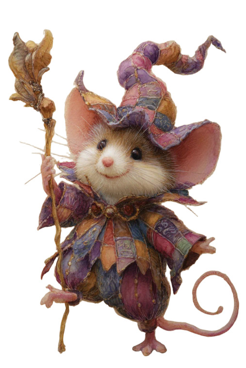 Wizard Dormouse Jester Vinyl Car Decal Sticker – Waterproof & UV-Resistant 4.4