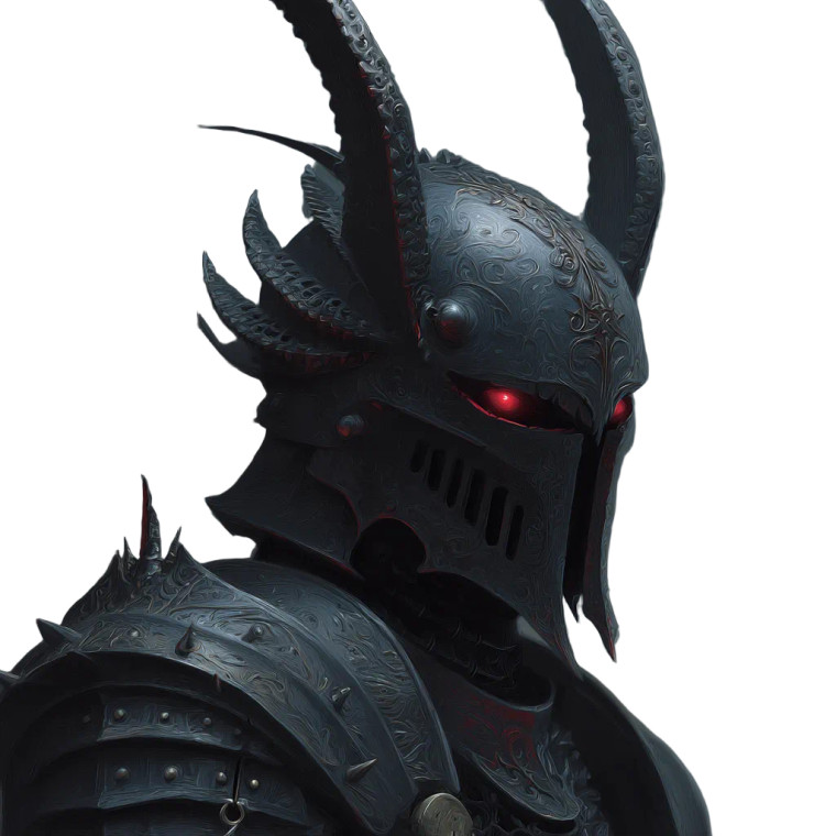 Infernal Knight V3 Vinyl Car Decal Sticker – Waterproof & UV-Resistant 3.4133333333333336"