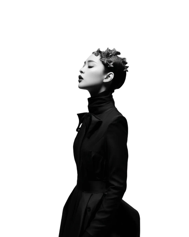 Elegant Butterfly Woman V3 Vinyl Car Decal Sticker – Waterproof & UV-Resistant 4.0"