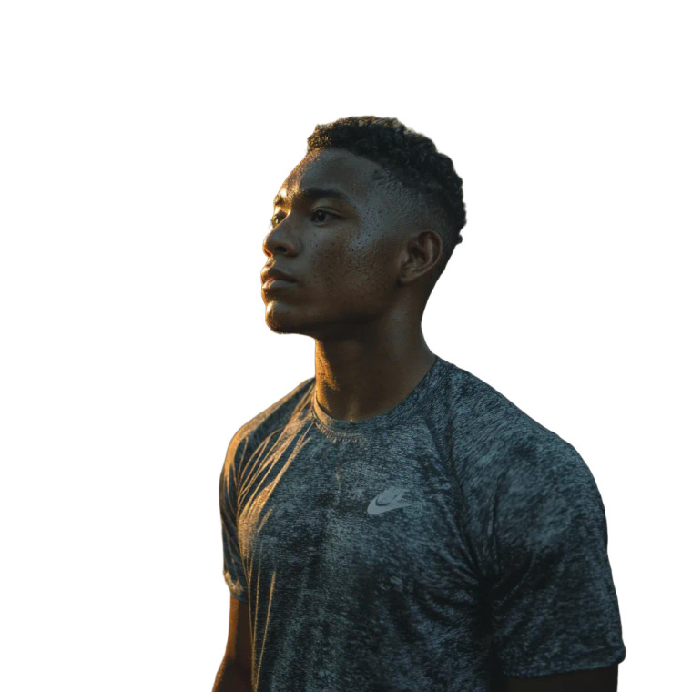 Gazing Athlete Vinyl Car Decal Sticker – Waterproof & UV-Resistant 6.826666666666667"