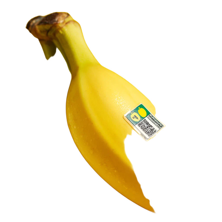 Yellow Banana Vinyl Car Decal Sticker – Waterproof & UV-Resistant 3.4133333333333336"