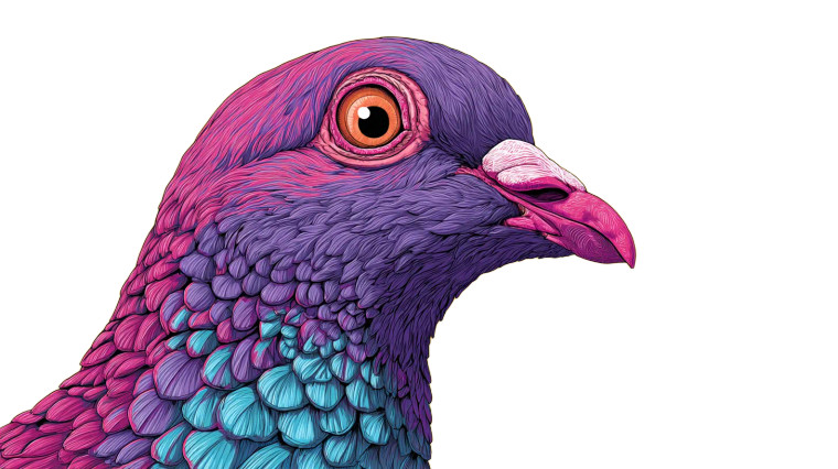 Brain-Rot Pigeon Vinyl Car Decal Sticker – Waterproof & UV-Resistant 5.4