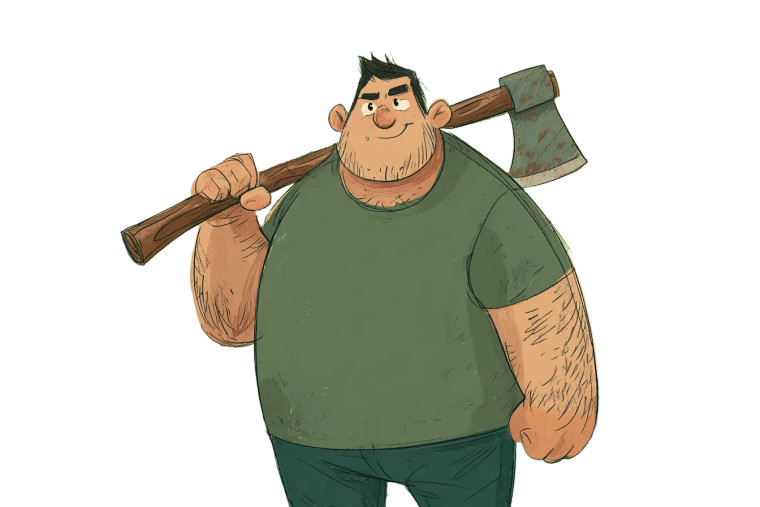 Friendly Lumberjack Vinyl Car Decal Sticker – Waterproof & UV-Resistant 2.986666666666667"