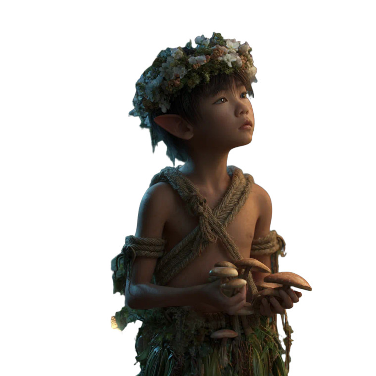 Fantasy Elf Boy Vinyl Car Decal Sticker – Waterproof & UV-Resistant 3.4133333333333336"