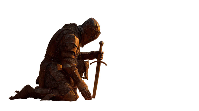 Lone Crusader Knight V2 Vinyl Car Decal Sticker – Waterproof & UV-Resistant 2.72"