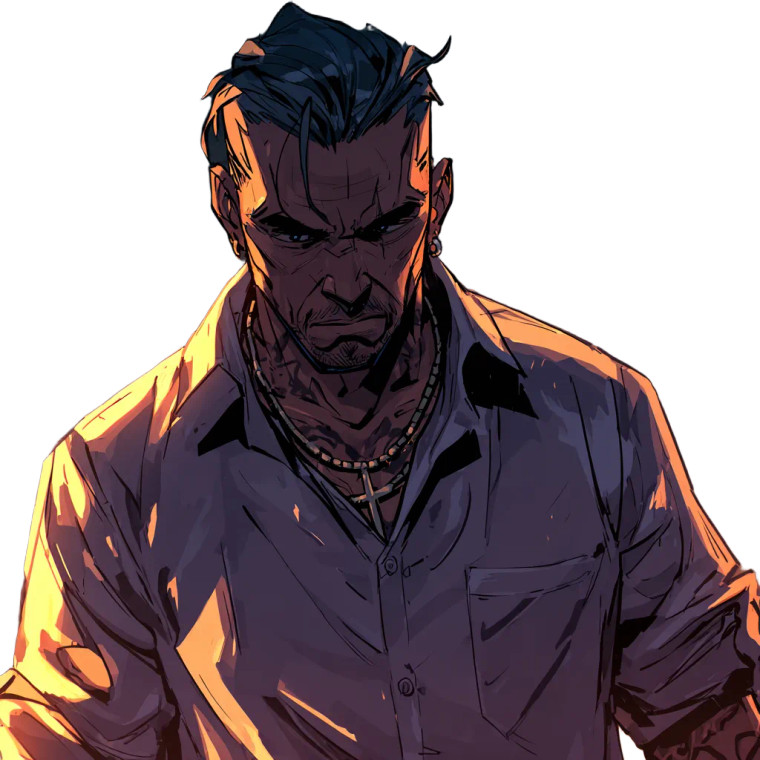 Gta Comics Character Vinyl Car Decal Sticker – Waterproof & UV-Resistant 3.4133333333333336"