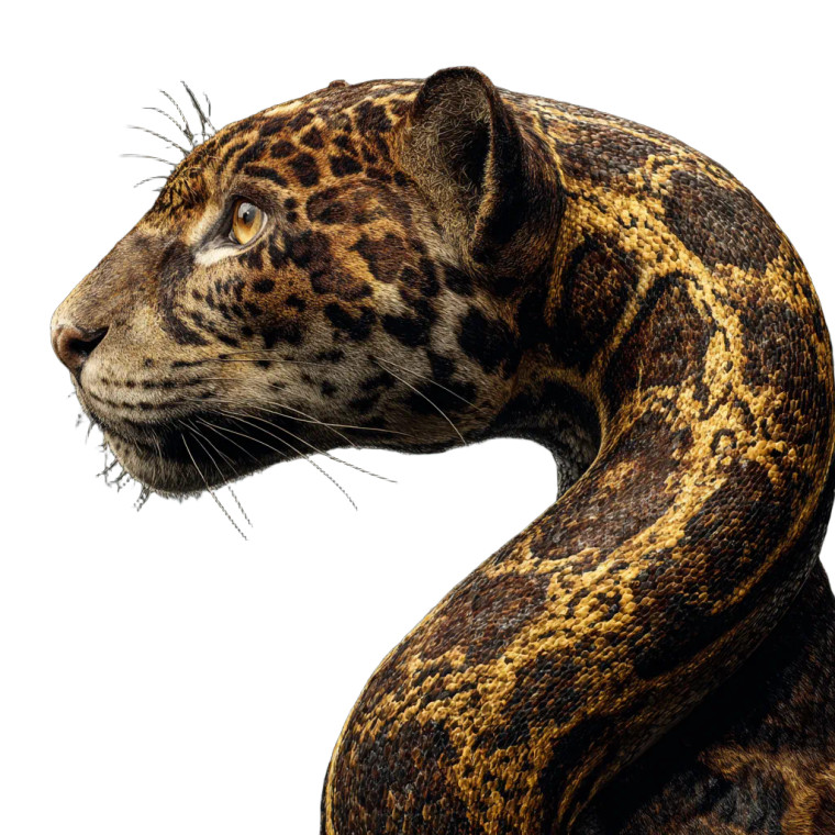 Serpent Leopard Vinyl Car Decal Sticker – Waterproof & UV-Resistant 3.4133333333333336"