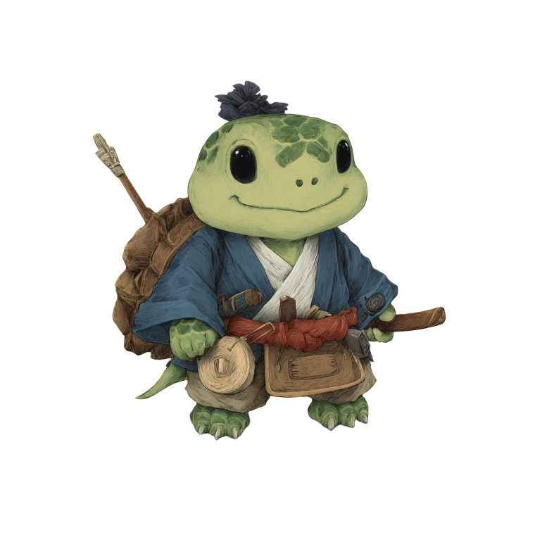Cute Kawaii Turtle Vinyl Car Decal Sticker – Waterproof & UV-Resistant 3.4133333333333336"
