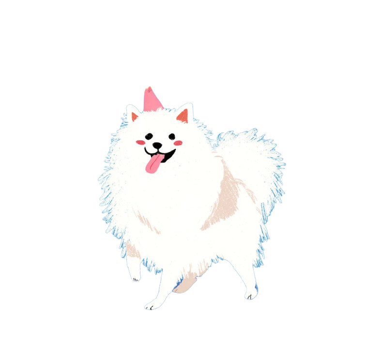 Joyful Dancing Spitz Vinyl Car Decal Sticker – Waterproof & UV-Resistant 3.4133333333333336"