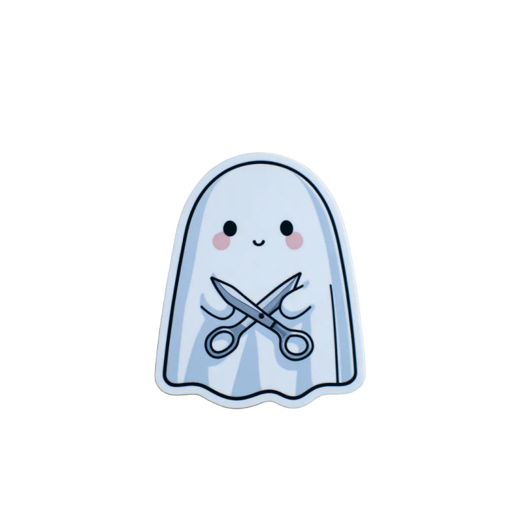 Ghost Paper Sticker Vinyl Car Decal Sticker – Waterproof & UV-Resistant 3.466666666666667"