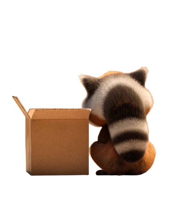 Cute Cartoon Raccoon V4 Vinyl Car Decal Sticker – Waterproof & UV-Resistant 4.0"