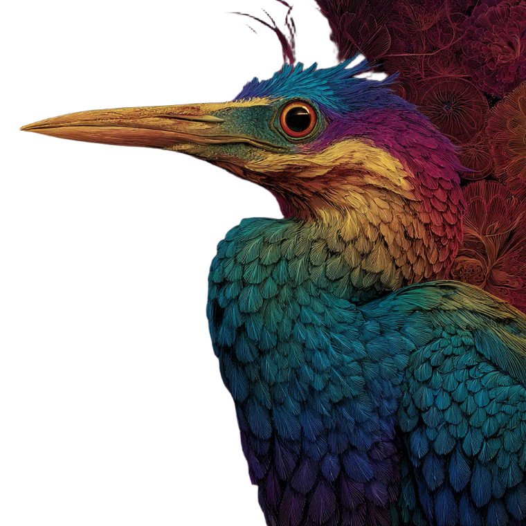 Dmt Bird Vinyl Car Decal Sticker – Waterproof & UV-Resistant 3.4133333333333336"