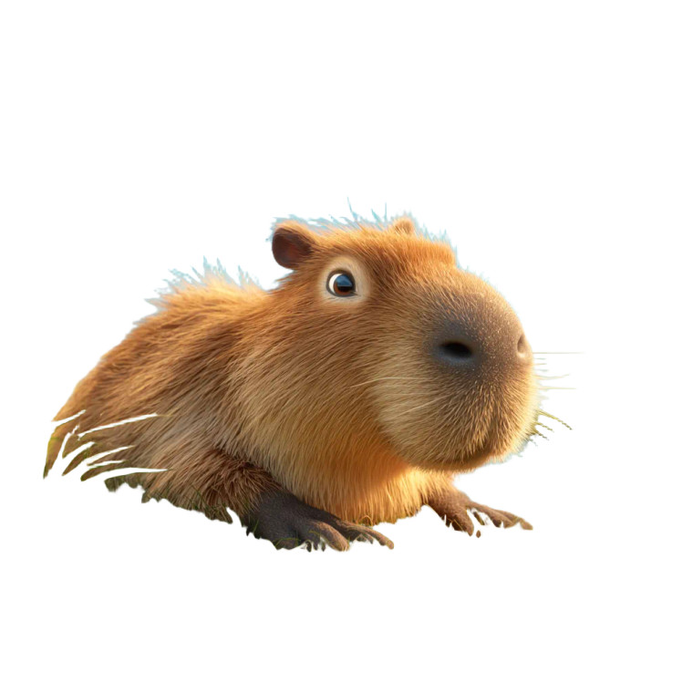 Happy Capybara V2 Vinyl Car Decal Sticker – Waterproof & UV-Resistant 6.826666666666667"