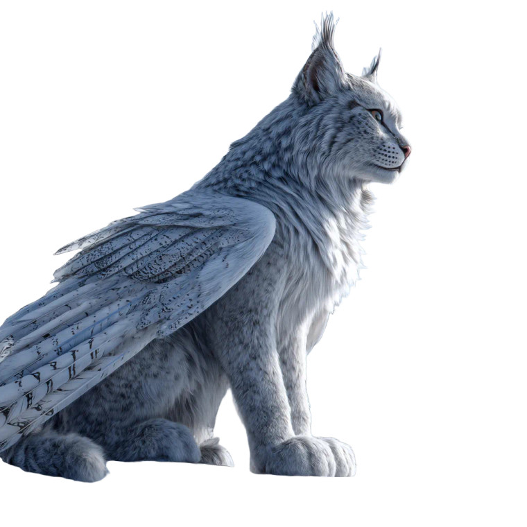 Feathered Lynx Owl Vinyl Car Decal Sticker – Waterproof & UV-Resistant 3.4133333333333336"