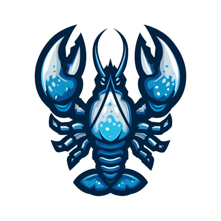 Glacier Lobster Logo Vinyl Car Decal Sticker – Waterproof & UV-Resistant 3.4133333333333336"